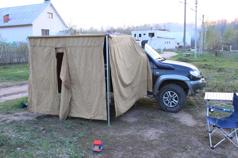 Сделал самодельную палатку на крышу автомобиля (фото и описание)
